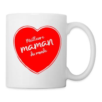 Meilleure maman du monde - Mug blanc - blanc - Droite