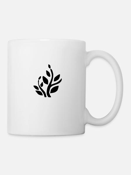 Pflanze Garten Natur Gärtner Blatt Öko Grün Bio - Tasse - Weiß
