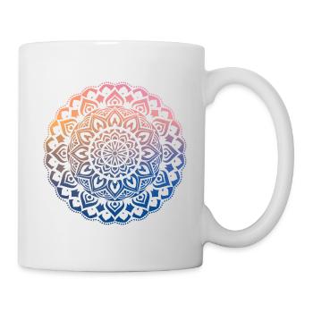 Mandala - Tasse - Weiß - Rechts