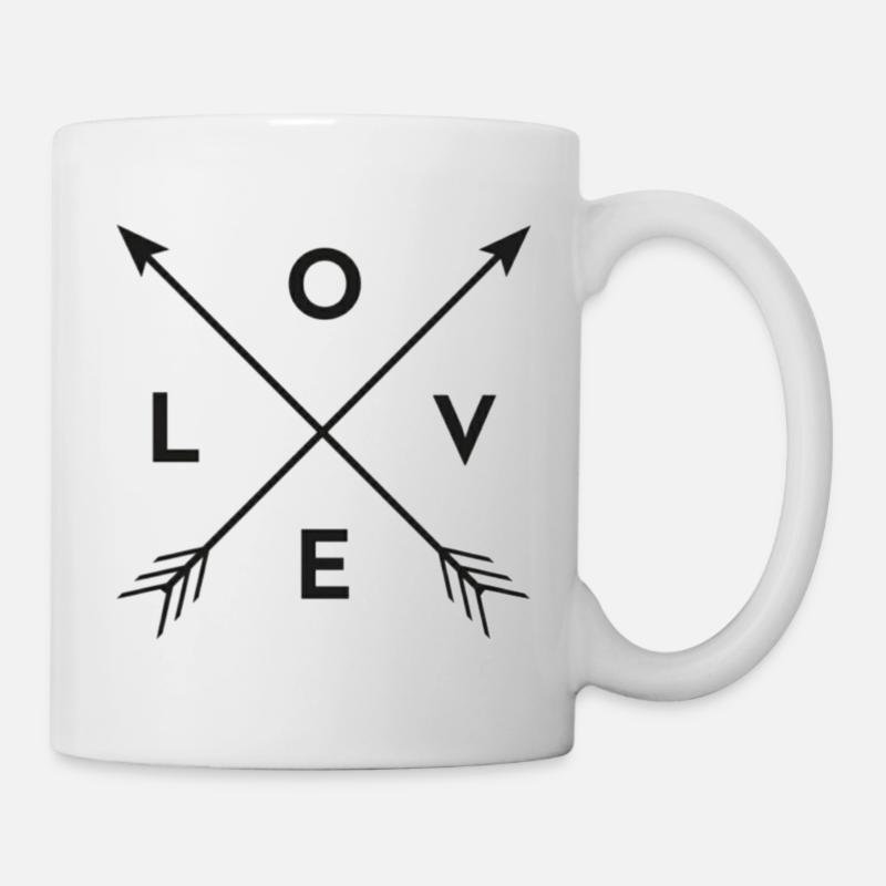 Les flèches de l'amour - Mug blanc - blanc