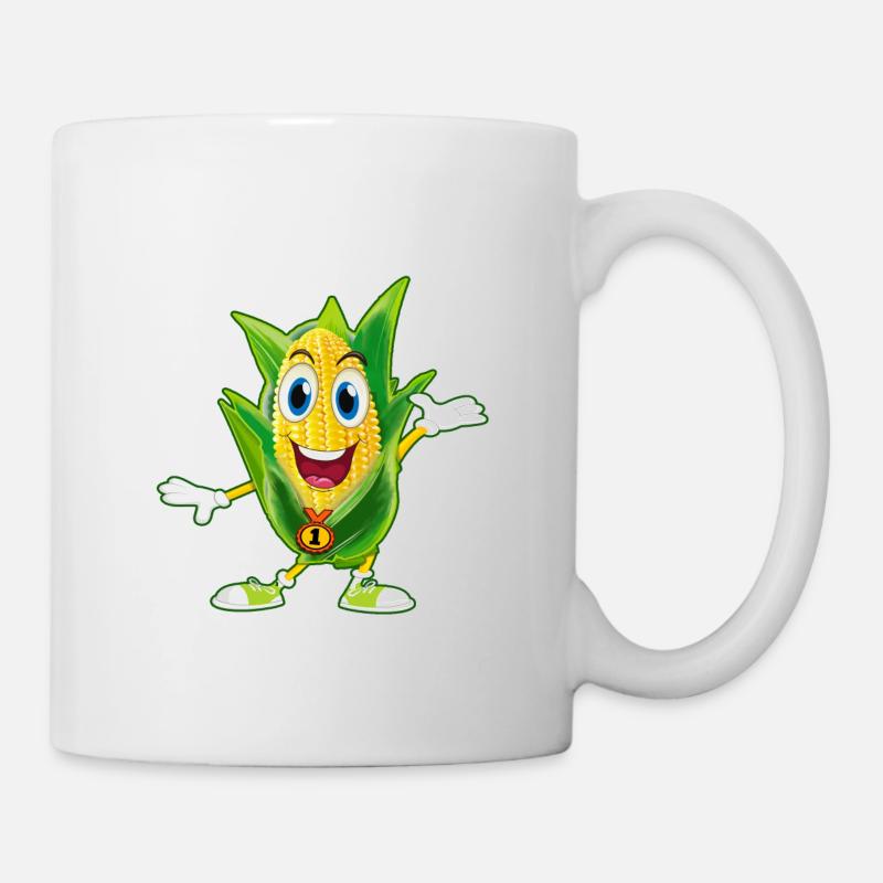 maize corn popcorn Seller tee tshirt i love best - Mug - white