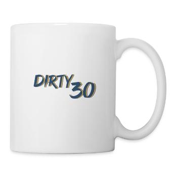 Ich bin dreckige 30. 30er Geburtstag Reim Pinsel - Tasse - Weiß - Rechts