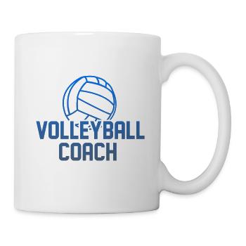 Funny volleyball coach coach saying - Mug - white - Right