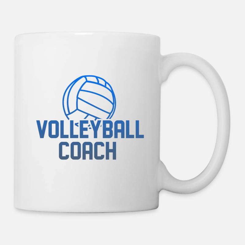 Lustiger Volleyball Trainer Coach Spruch - Tasse - Weiß