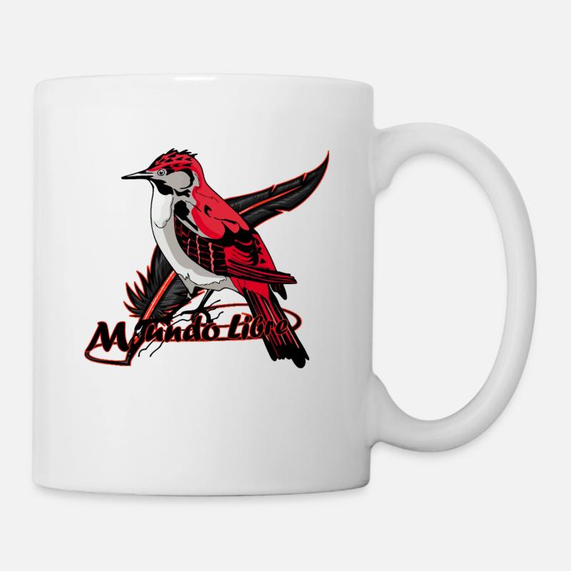 Red Flytrap Bird - Mug - white