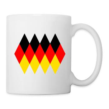 Germany Retro Vintage Pattern Banner Flag - Mug - white - Right