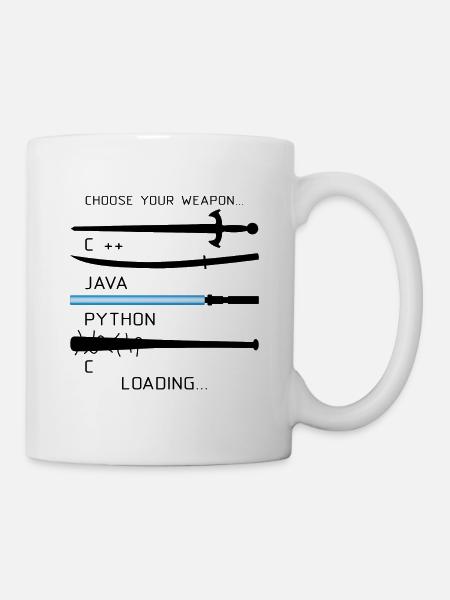Coding Java Programmierer Beruf Geschenk - Tasse - Weiß