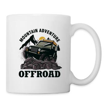 Geländewagen Jeep Offroad Geschenk - Tasse - Weiß - Rechts