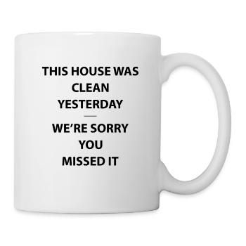 Cleaning Funny Cleaner housekeeping Housewife Joke - Mug - white - Right