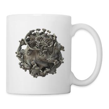 Fraktal 3D surreal - Tasse - Weiß - Rechts