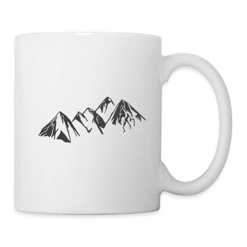 Mountain hiking mountaineering mountain range hike mountains - Mug - white - Right