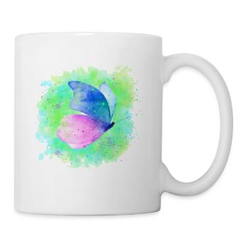 Schmetterling butterfly - Tasse - Weiß - Rechts