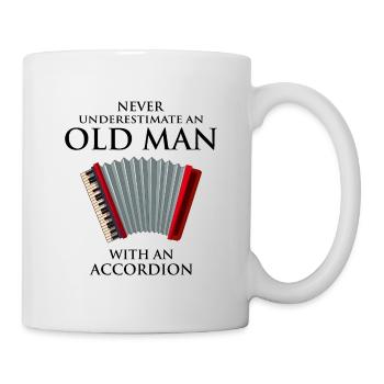 Accordion Polka Music Musician Dad Grandpa Gift - Mug - white - Right