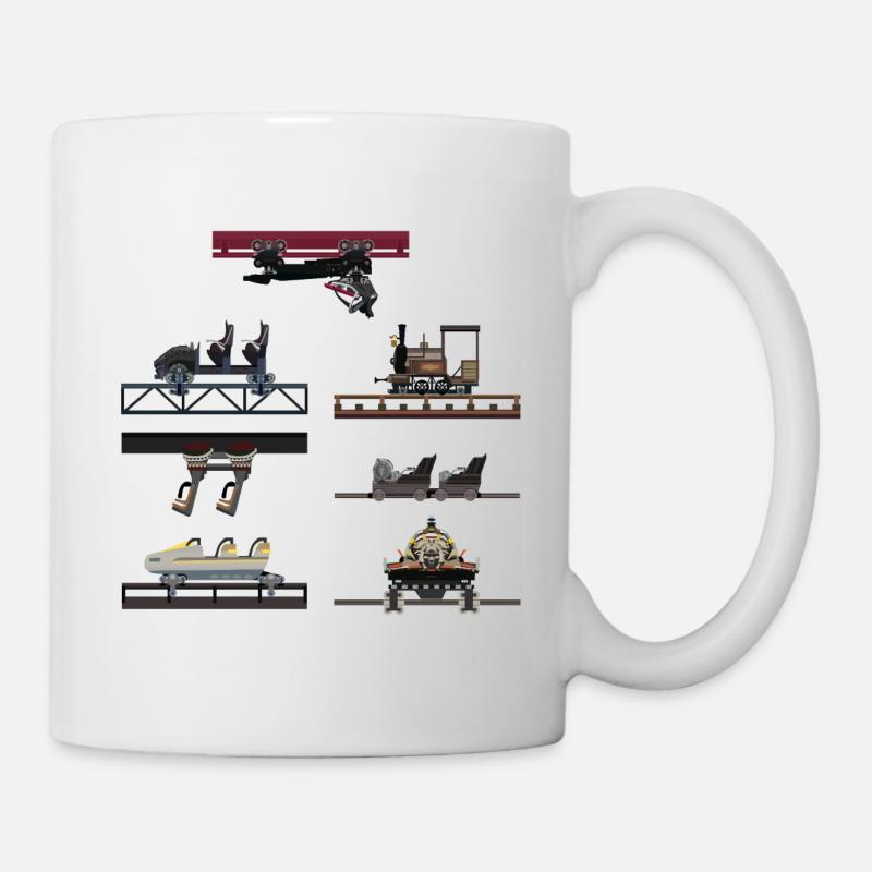 Phantasialand Achterbahnwagen - Tasse - Weiß