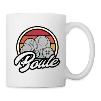 Pentanqué boules balls vintage retro motif - Mug - white - Right
