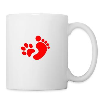 Dream Team - Hund Mensch - Tasse - Weiß - Rechts