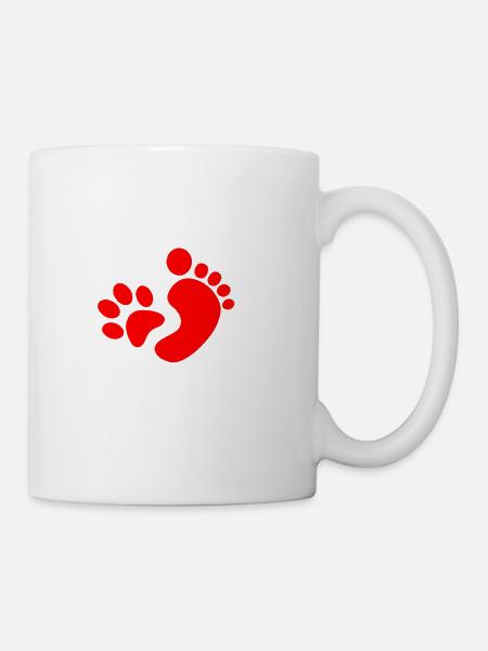 Dream Team - Hund Mensch - Tasse - Weiß