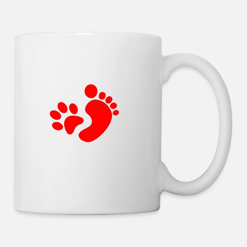 Dream Team - Hund Mensch - Tasse - Weiß