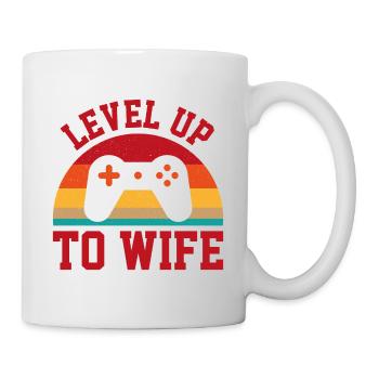 Niveau supérieur à la femme, nous avons décidé pour toujours Braut - Mug blanc - blanc - Droite