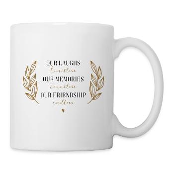 Best friend gift frienship forever beautiful quote - Tasse - Weiß - Rechts