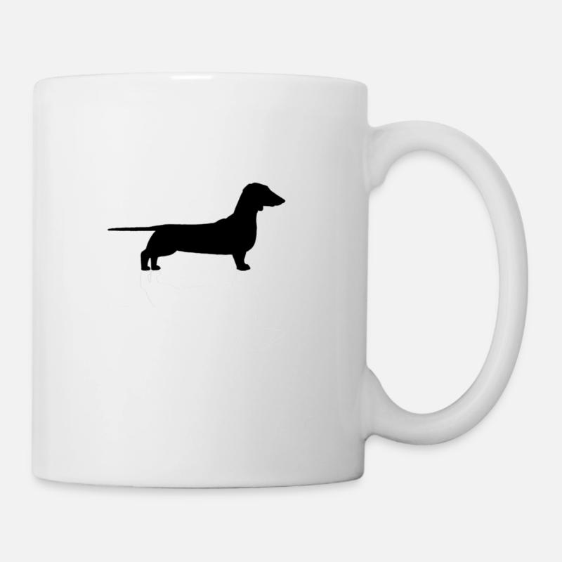 Teckel Ying et Yang - Mug blanc - blanc
