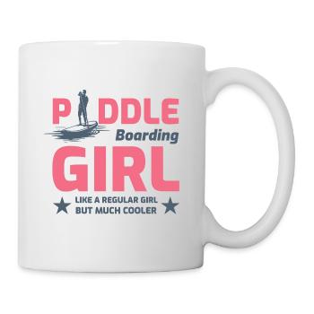 Paddleboarding Girl Paddleboard Paddle - Mug - white - Right