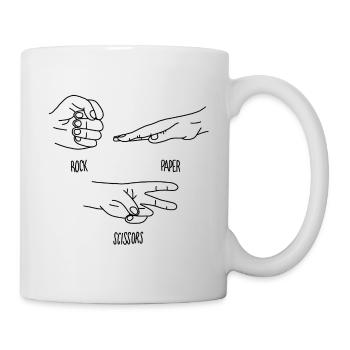 Rock Paper Scissors - Tasse - Weiß - Rechts