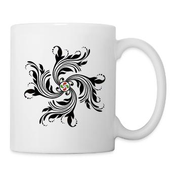 Lauburu Basque Cross - Mug - white - Right