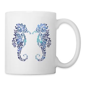 Seepferdchen - Tasse - Weiß - Rechts