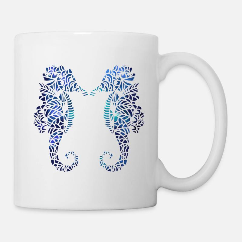 Seepferdchen - Tasse - Weiß