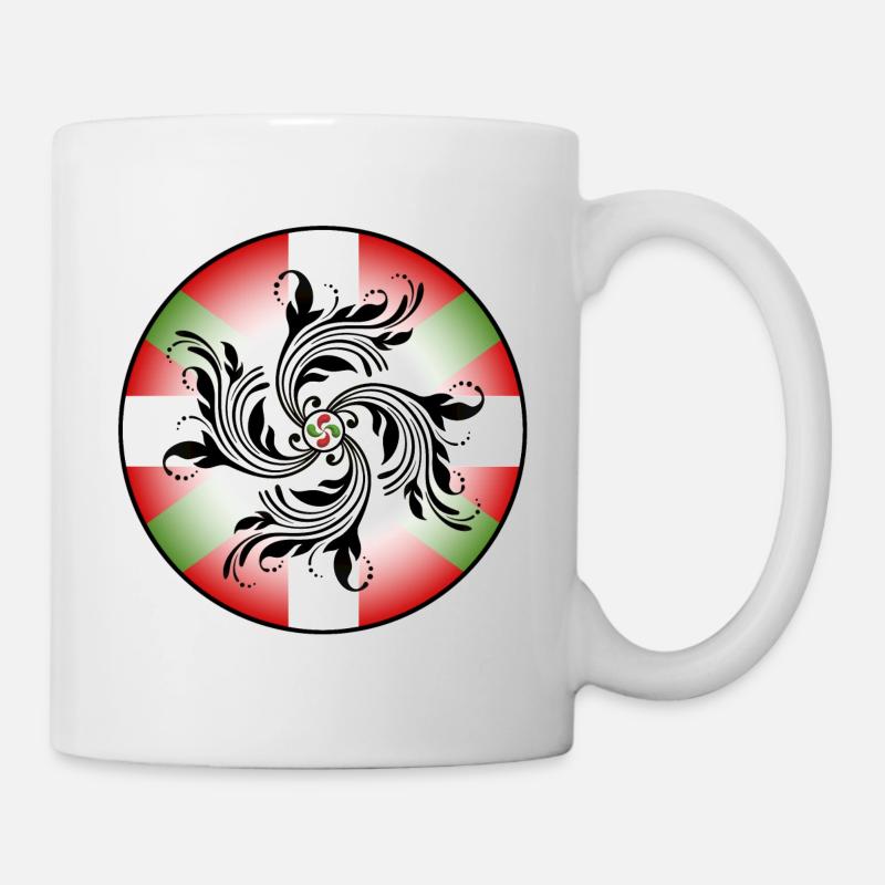 Basque Cross Lauburu - Mug - white