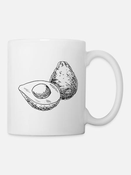 Motif avocat - Mug blanc - blanc