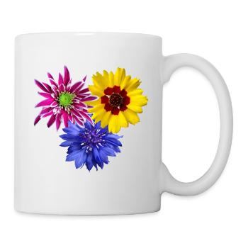 Flowers, blooming, petals, flowery, flower, floral - Mug - white - Right