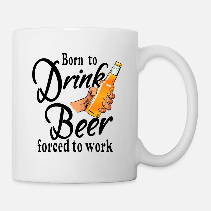 Drink beer working pub alcohol drunk - Mug - white