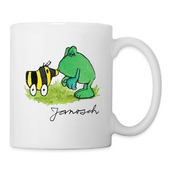 Janosch Frog Tiger Duck Kiss - Mug - white - Right