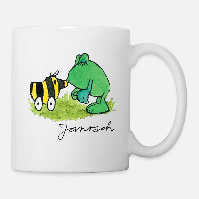 Janosch Frosch Tigerente Kuss - Tasse - Weiß