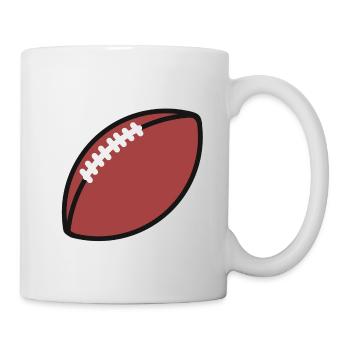 Rugby fan de football équipe de rugby - Mug blanc - blanc - Droite