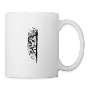 Lion sketch - Mug - white - Right