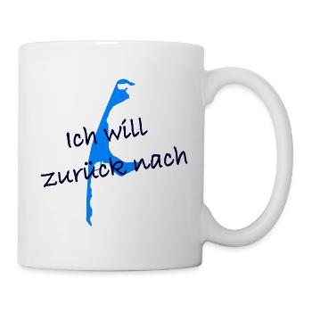 Ich will zurück nach Sylt - Tasse - Weiß - Rechts