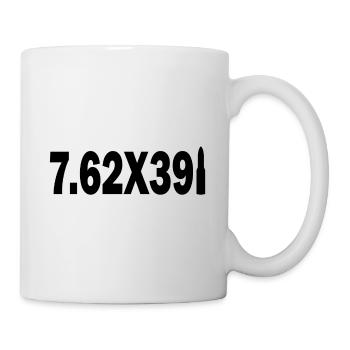 Cartouche de munitions AK-47 cadeau de fusil d'assaut - Mug blanc - blanc - Droite