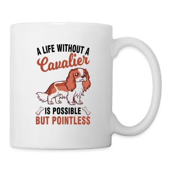 Cavalier King Charles Spaniel chien propriétaire de chien - Mug blanc - blanc - Droite