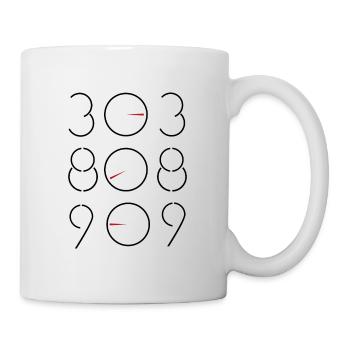303 808 909 Raving gift music - Mug - white - Right