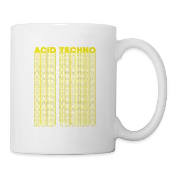 Acid techno raving gift music - Mug - white - Right