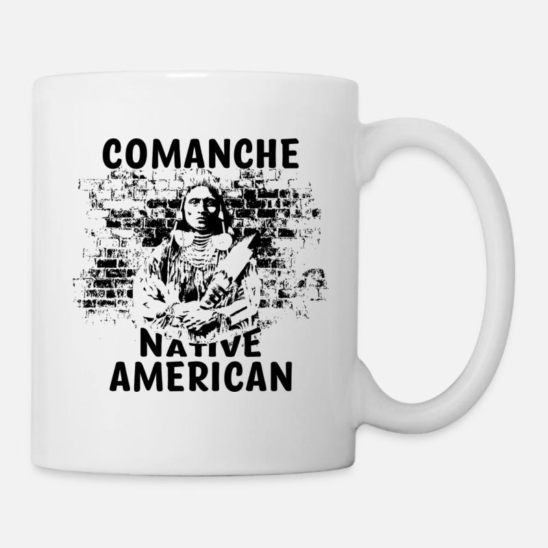 Comanche Indianer - Tasse - Weiß