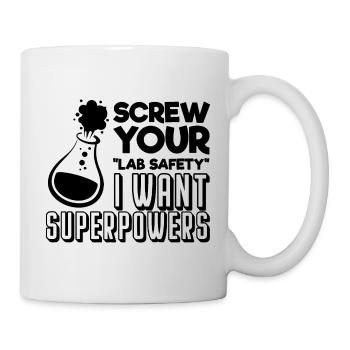 Citation humoristique de laboratoire de blague de chimie drôle - Mug blanc - blanc - Droite