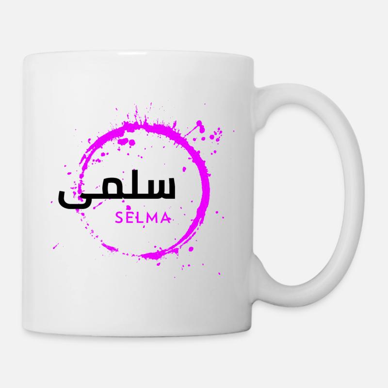 Selma font arabic - Mug blanc - blanc