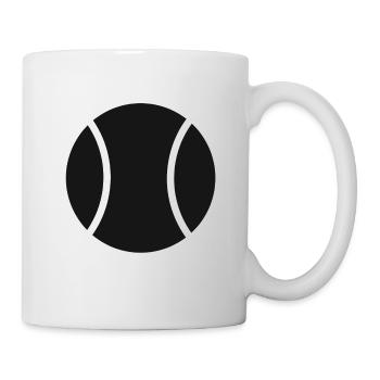 Tennis tennis lovers tennis tennis racket - Mug - white - Right