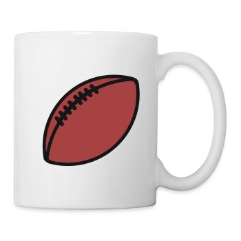 Rugby fan de football équipe de rugby - Mug blanc - blanc - Droite