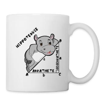 Hippotenuse Cool Fun Shirt Pythagoras Mathe Lovers - Tasse - Weiß - Rechts