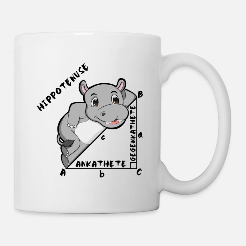 Hippotenuse Cool Fun Shirt Pythagoras Math Lovers - Mug - white